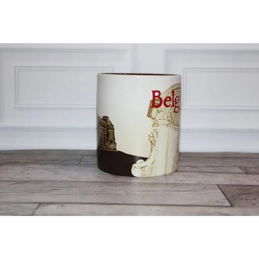 Starbucks Belgium Bruxelles Belgique Coffee Mug 16 oz Collector City Cup